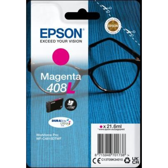 EPSON ink Magenta 408L DURABrite Ultra Ink