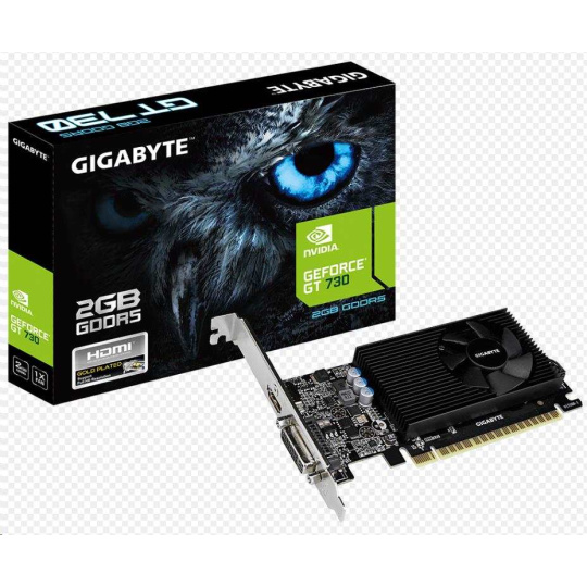 GIGABYTE VGA NVIDIA GeForce GT 730 2G, 2G DDR5, 1xHDMI, 1xDVI-D