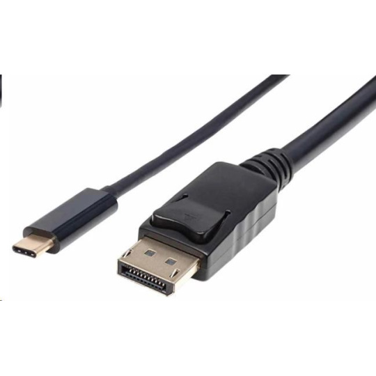 Manhattan kabel USB-C na DisplayPort, 2m, černá