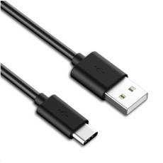 PremiumCord Kabel USB 3.1 C/M - USB 2.0 A/M, rychlé nabíjení proudem 3A, 2m, černá