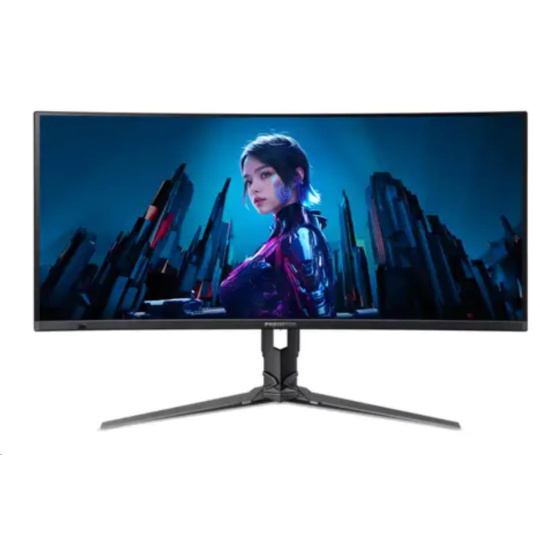 ACER LCD Predator Predator X34X5bmiiphuzx,34" QD-OLED,3440x1440,250nits,0.01ms,HDMI,DP,Audio,Repro,Curved 1800R,Black ACER LCD Predator Predator X34X5bmiiphuzx,34" QD-OLED,3440x1440,250nits,0.01ms,HDMI,DP,Audio,Repro,Curved 1800R,Black