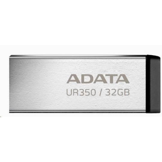 ADATA Flash Disk 32GB UR350, USB 3.2 Dash Drive, kov černá