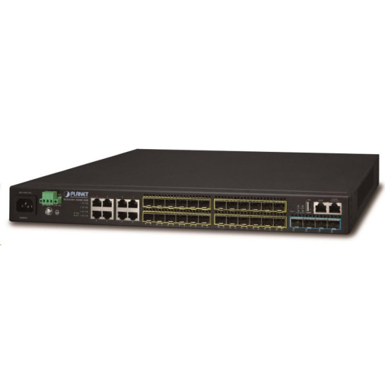 Planet switch SGS-6341-16S8C4XR, Switch, L3, 8x 1000Base-T, 24x 1Gb SFP, 4x 10Gb SFP+, Web/SNMP, ACL, QoS, IGMP,IP stack