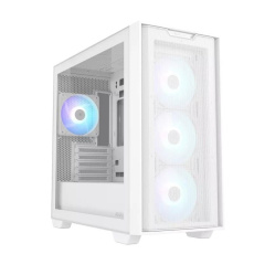 BAZAR ASUS case A21 PLUS, Mini Tower, průhledná bočnice, 4x 120mm ARGB Fan, bílá (POŠKOZENÝ OBAL)