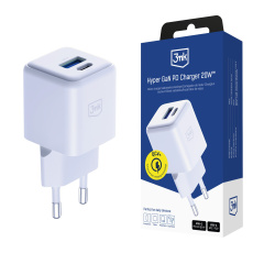 3mk síťová nabíječka Hyper GaN Charger 20W, bílá 3mk síťová nabíječka Hyper GaN Charger 20W, bílá