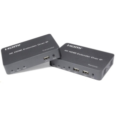 PREMIUMCORD HDMI extender s USB na 150m over IP, bez zpoždění