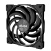 AKASA ventilátor ALUCIA XS12 (Hadal Black Edition), 12cm fan