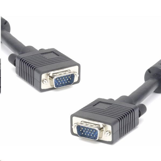 PREMIUMCORD Kabel k monitoru HQ (Coax) 2x ferrit,SVGA 15p, DDC2,3xCoax+8žil, 2m