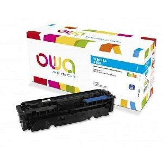 OWA Armor toner pro HP Laserjet M 450, 454, 455, 470, 479, 2100 stran, W2031A, cyan/modrá