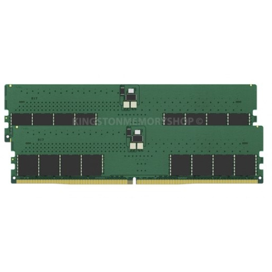 KINGSTON DIMM DDR5 16GB (Kit of 2) 4800MT/s CL40 Non-ECC 1Rx16 ValueRAM