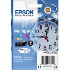 EPSON ink Multipack 3-colour "Budík" 27 DURABrite Ultra Ink