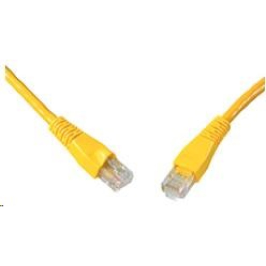 Solarix Patch kabel CAT5E UTP PVC 15m žlutý snag-proof C5E-114YE-15MB