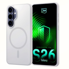 3mk ochranný kryt Smoke MagCase White pro Samsung Galaxy S26+