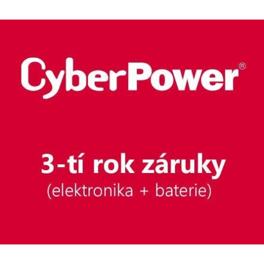 CyberPower 3-tí rok záruky pro VP700EILCD, VP700ELCD-FR, VP700ELCD-DE, PDU20BHVIEC12R