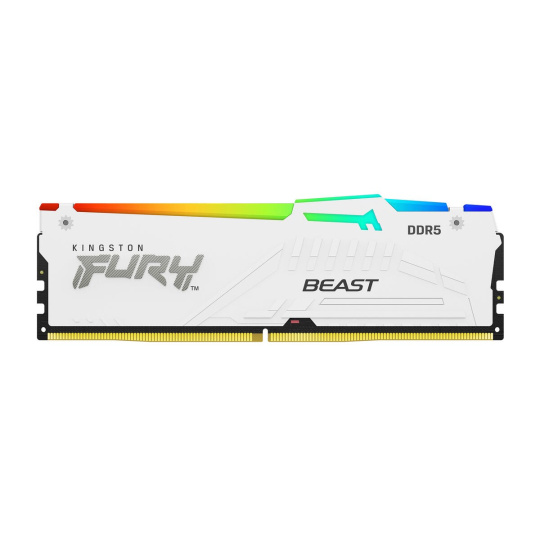 KINGSTON DIMM DDR5 16GB 6800MT/s CL34 Non-ECC FURY Beast RGB XMP, Bílá