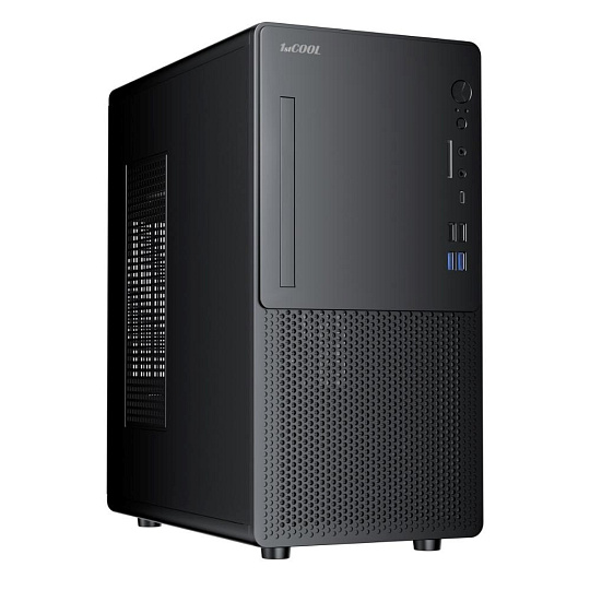 1stCOOL skříň STEP Premium 2 ver.2, micro tower, AU, USB 3.0, USB-C, bez zdroje, černá