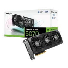 PNY VGA NVIDIA GeForce RTX 5070 Triple Fan 12GB, RTX 5070, 12GB GDDR7, 3xDP, 1xHDMI